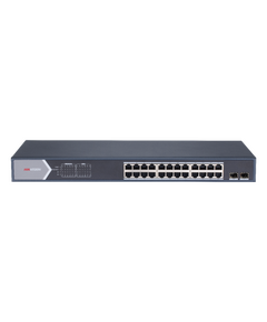 Hikvision DS-3E1526P-SI Smart Managed 24-Port Gigabit PoE Switch w/ 2 x...