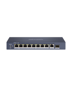 HIKVISION DS-3E0510HP-E 10-Port Gigabit Unmanaged Hi-PoE Switch (Fiber...