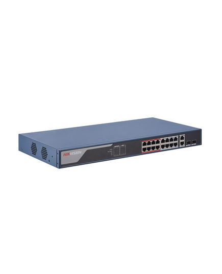 Hikvision DS-3E1318P-EI 16 Port PoE+ Switch (Smart Managed, Dual Gb Uplink)