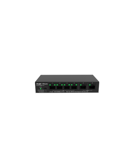 Ruijie RG-ES106D-P-V2 6 Port 100Mbps Desktop Unmanaged POE Switch (4 POE ports)