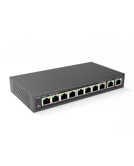 Ruijie RG-ES110D-P 8 Port 100Mbps Desktop Unmanaged POE Switch