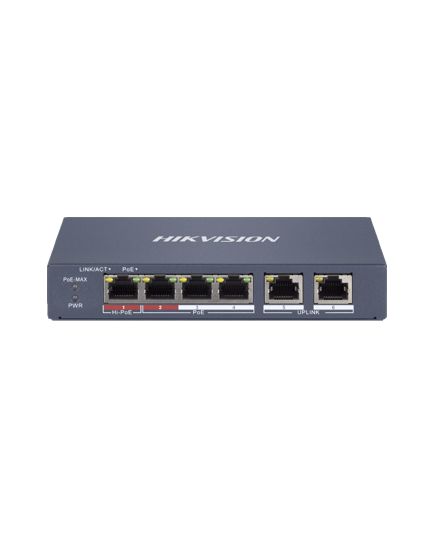 HIKVISION DS-3E1106HP-EI 4-ports fast 100Mbps smart managed PoE switch