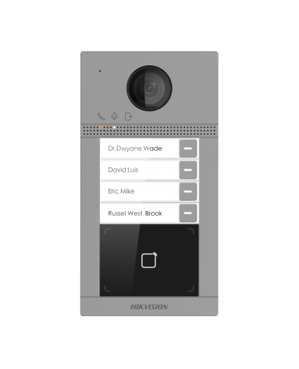 HIKVSION DS-KV8413-WME1(B) 4 button video intercom door station (Surface...