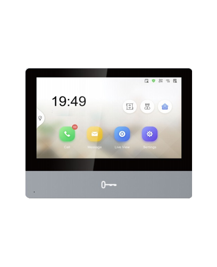 HIKVISION DS-KH8350-WTE1 7" Touch Screen Indoor Station (Metal)
